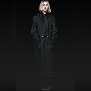 Zara Double Breasted Wool Blend Oversized Coat NWT